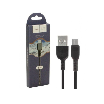Кабель Hoco X20 Type-C Black (300см)